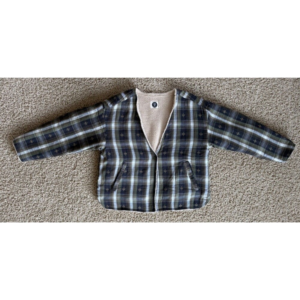 BSBEE Calamigos Jacket Women's Small 100% Cotton Sherpa Lined Handmade in Italy